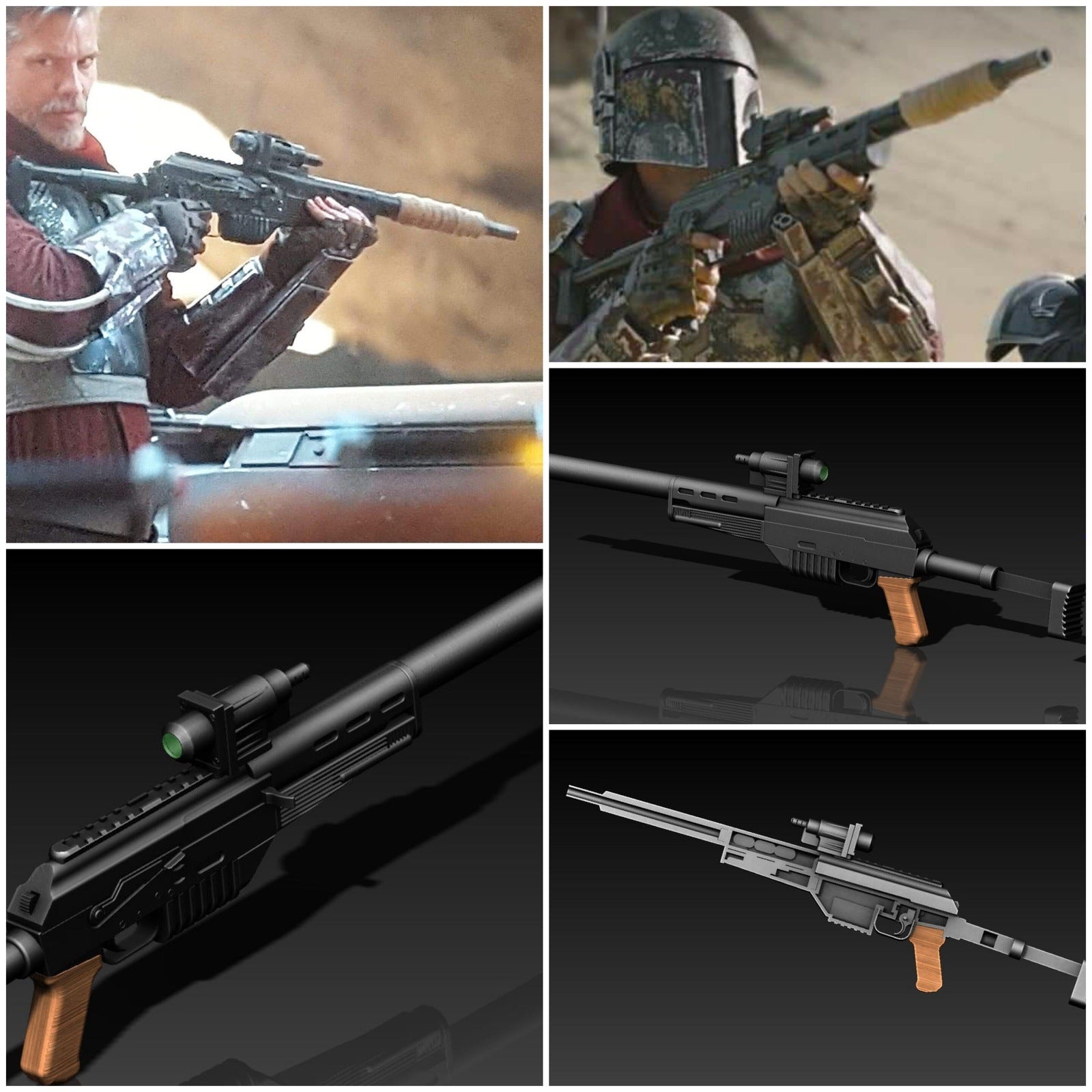 Tactical Blaster Prop - 3D Model STL File for Printing