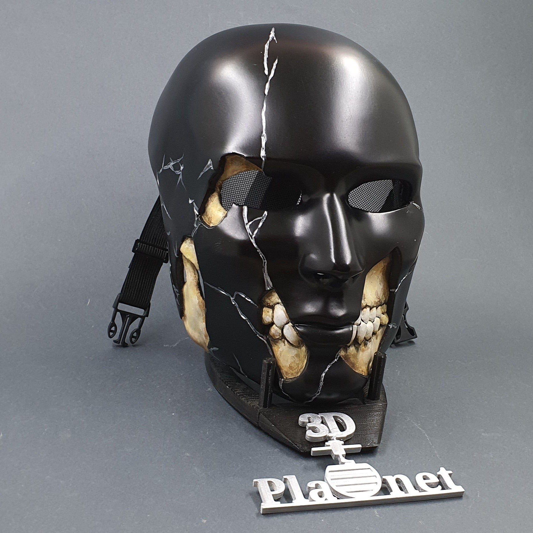 Human Skull Underneath Face / Mask for Cosplay and Wall Decor