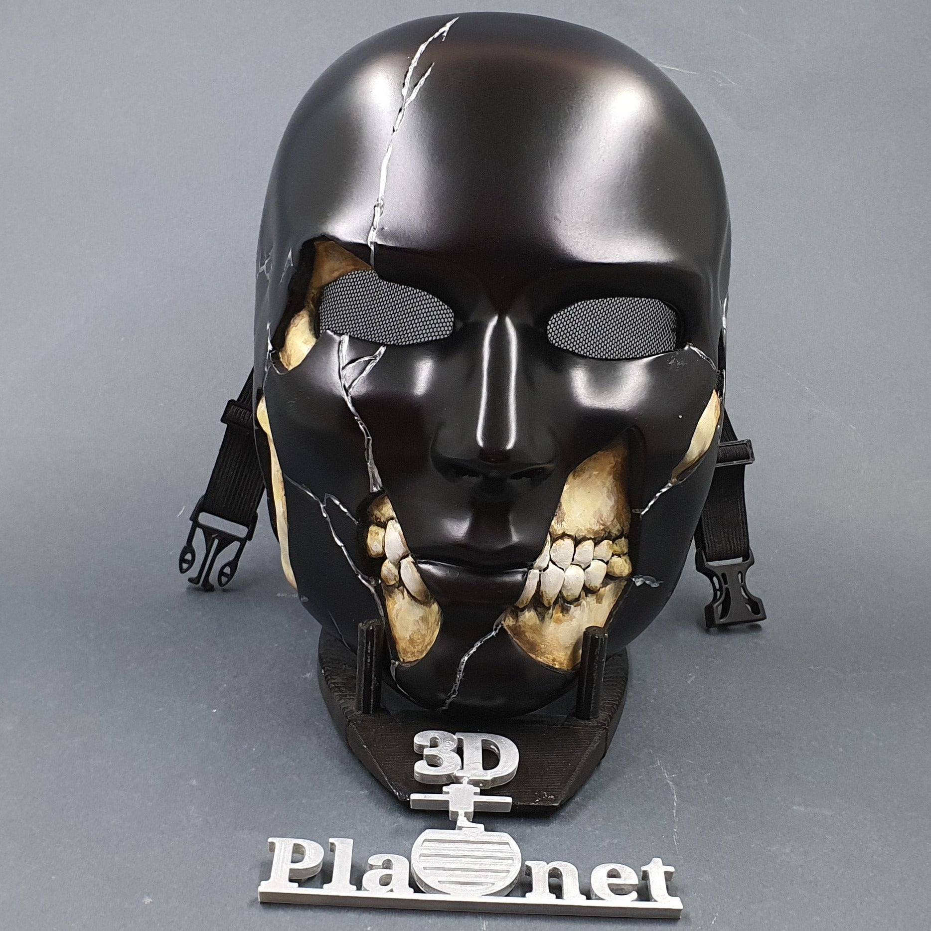 Human Skull Underneath Face / Mask for Cosplay and Wall Decor