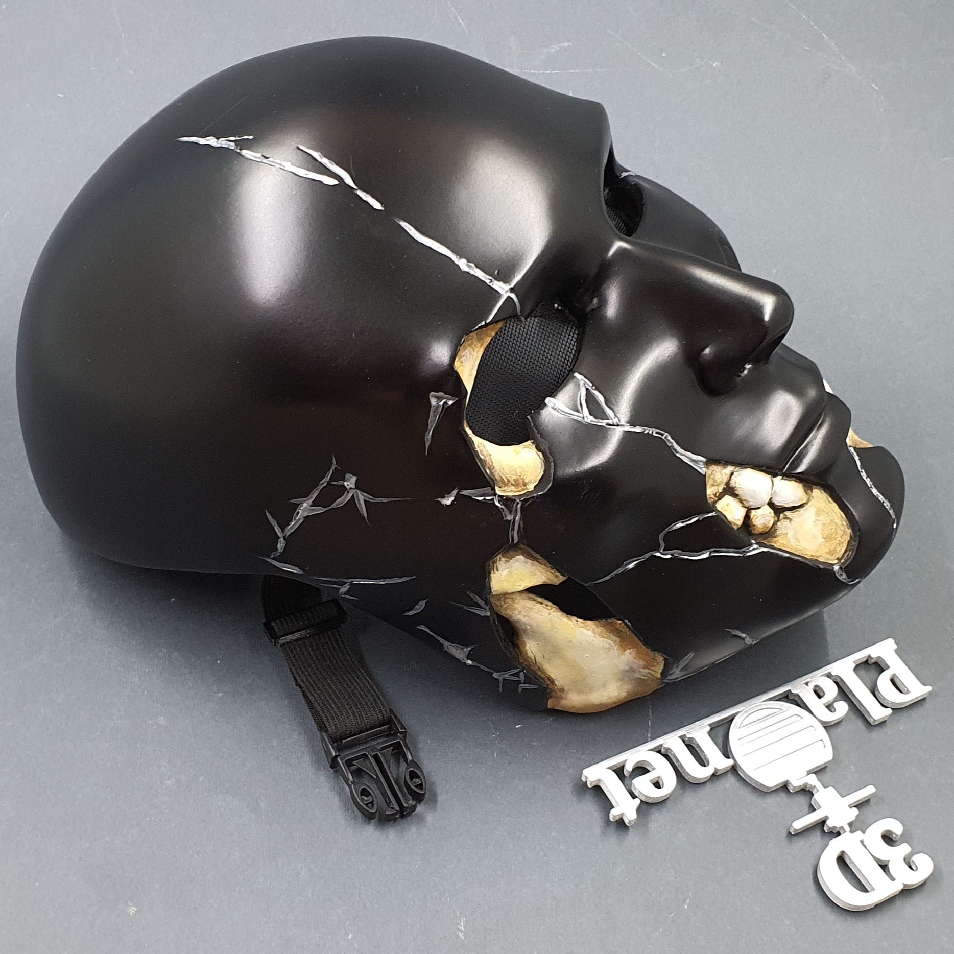 Human Skull Underneath Face / Mask for Cosplay and Wall Decor