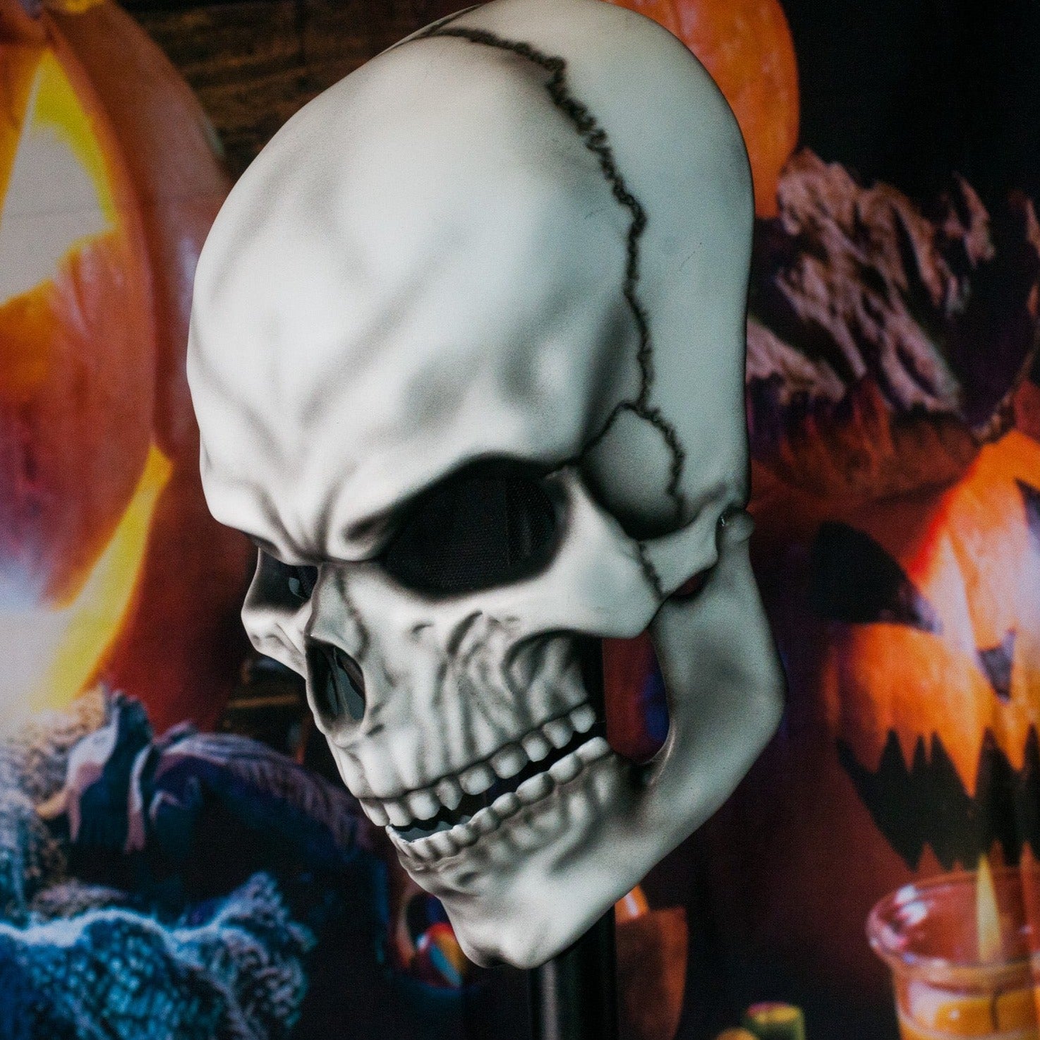 Bone Skull Mask Moving Jaw