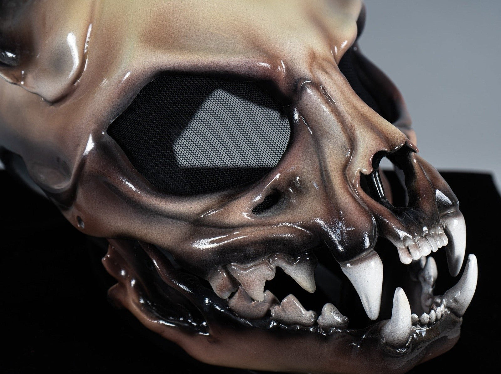 Cat Skull Mask BONE with Moving Jaw / Cosplay mask for Woman