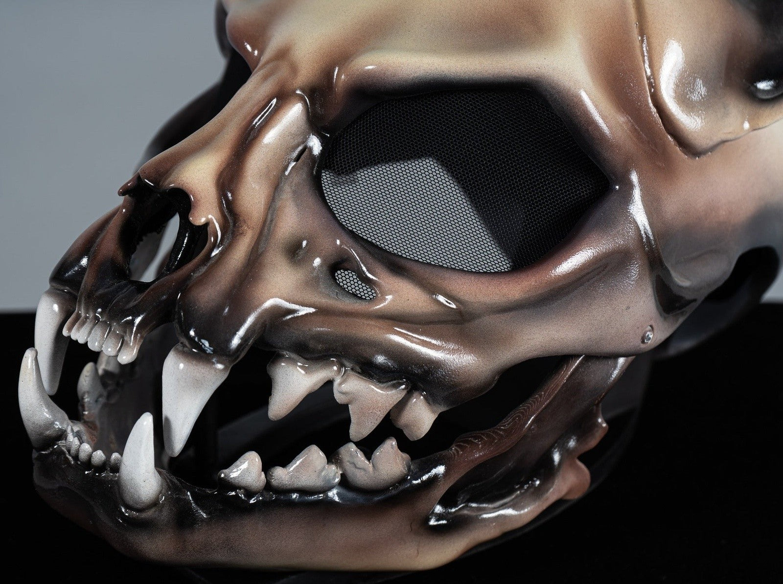 Cat Skull Mask BONE with Moving Jaw / Cosplay mask for Woman