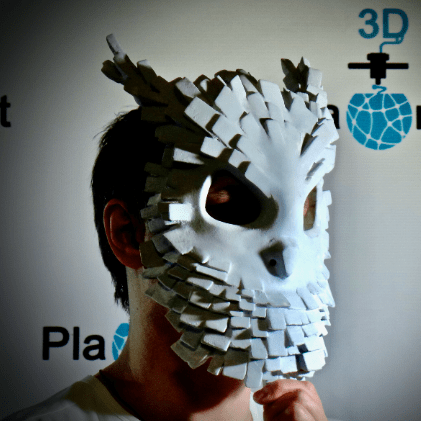 Owl Mask Raw Kit 3D Print