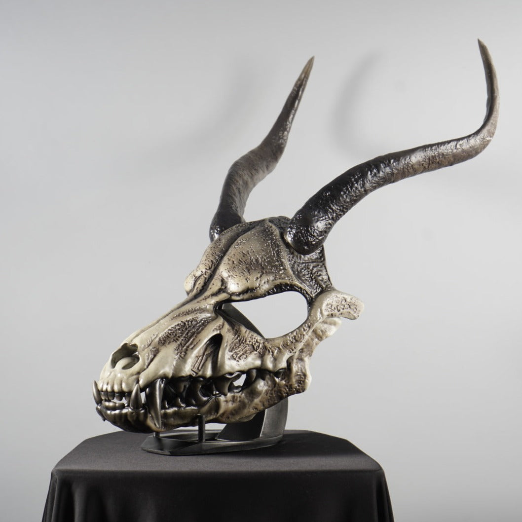 Wendigo Skull Mask with Long Horns / Forest Demon cosplay