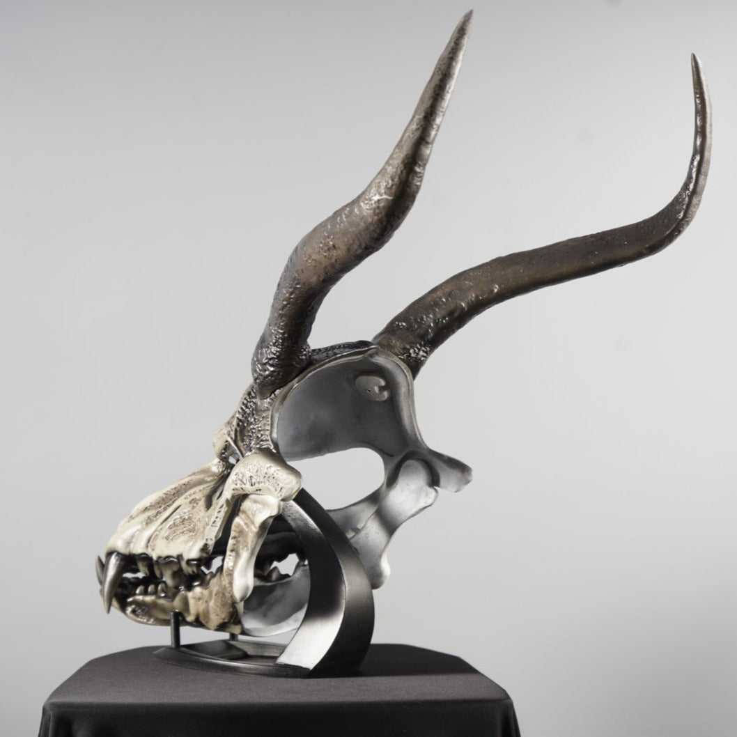 Wendigo Skull Mask with Long Horns / Forest Demon cosplay