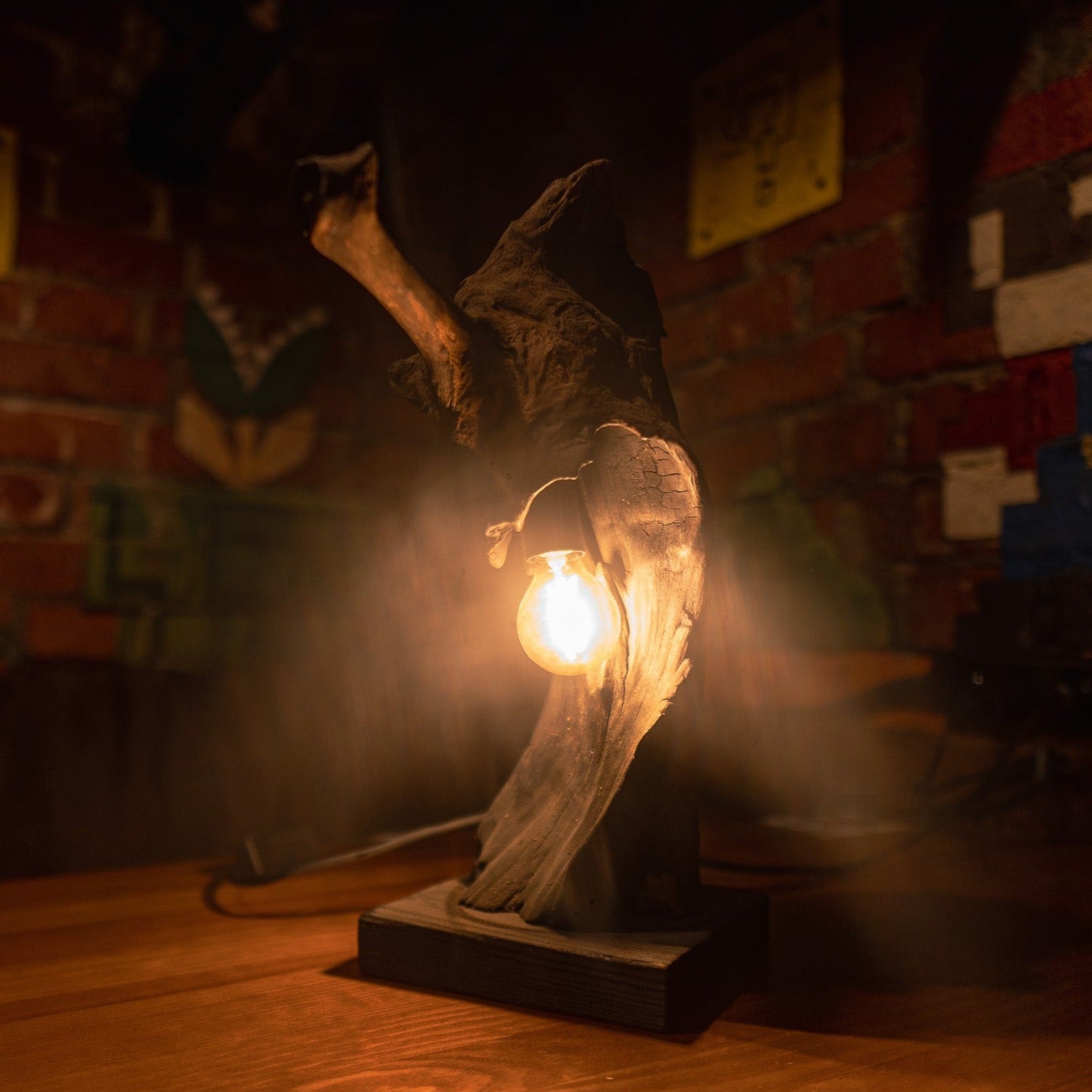 Handmade Wood Lamp1 Interior Decor