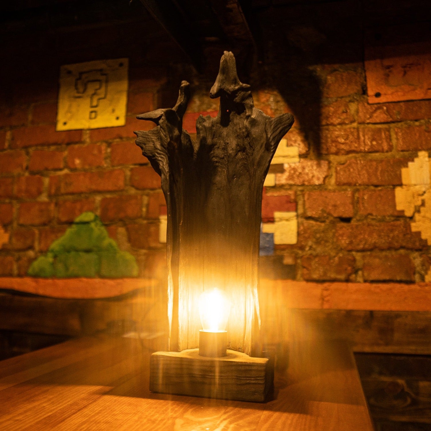 Handmade Wood Lamp4 Interior Decor