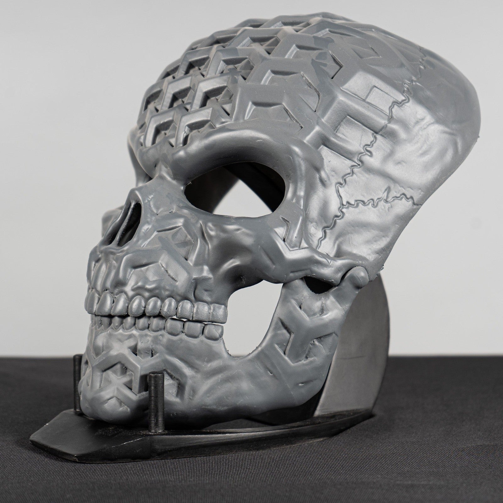 Human Skull Raw Kit 3D Print №4