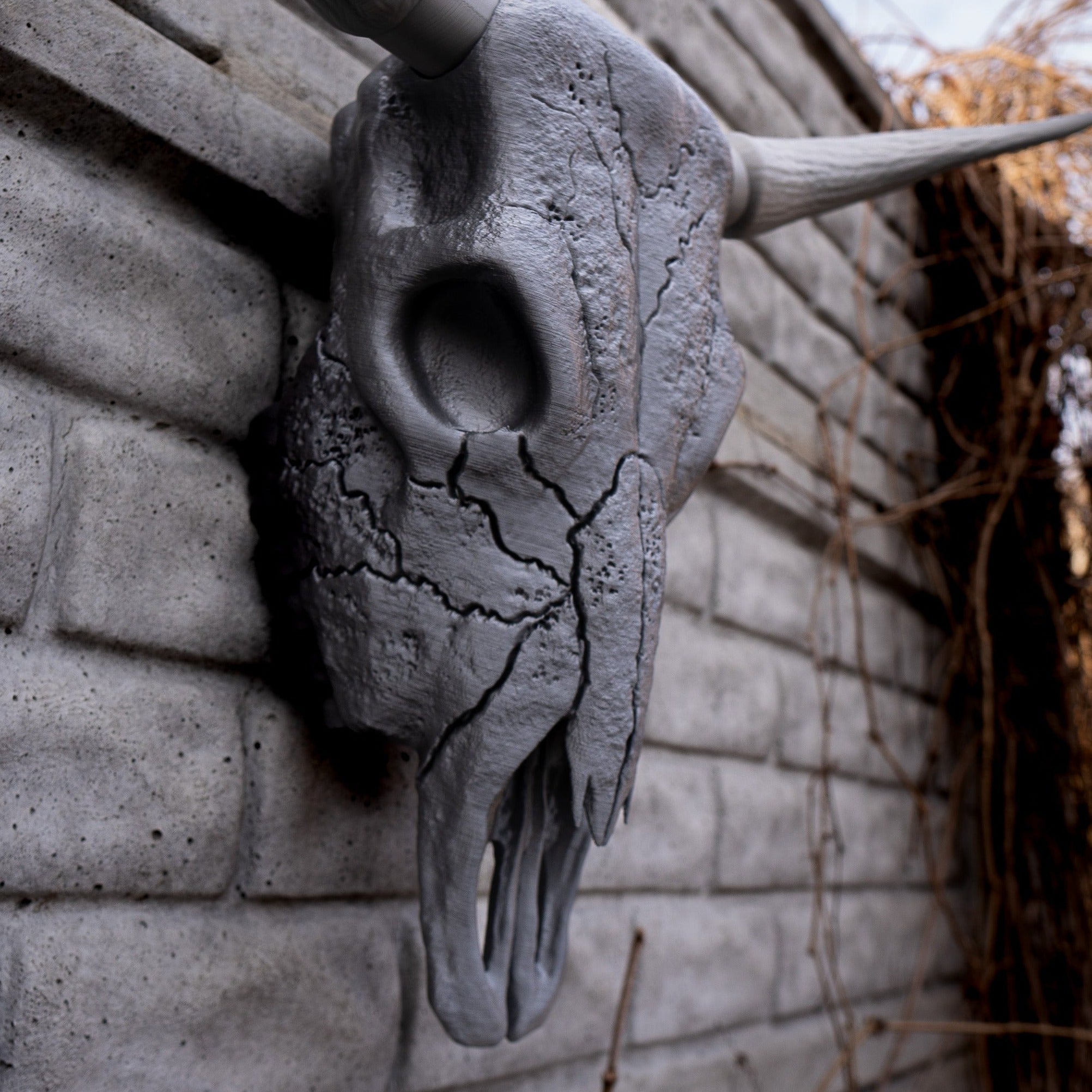 Bull Skull Wall Decor Raw Kit 3D Print