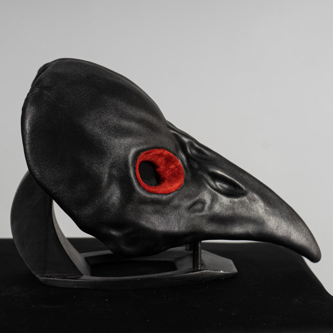 Crow Skull mask from Black Genuine Leather