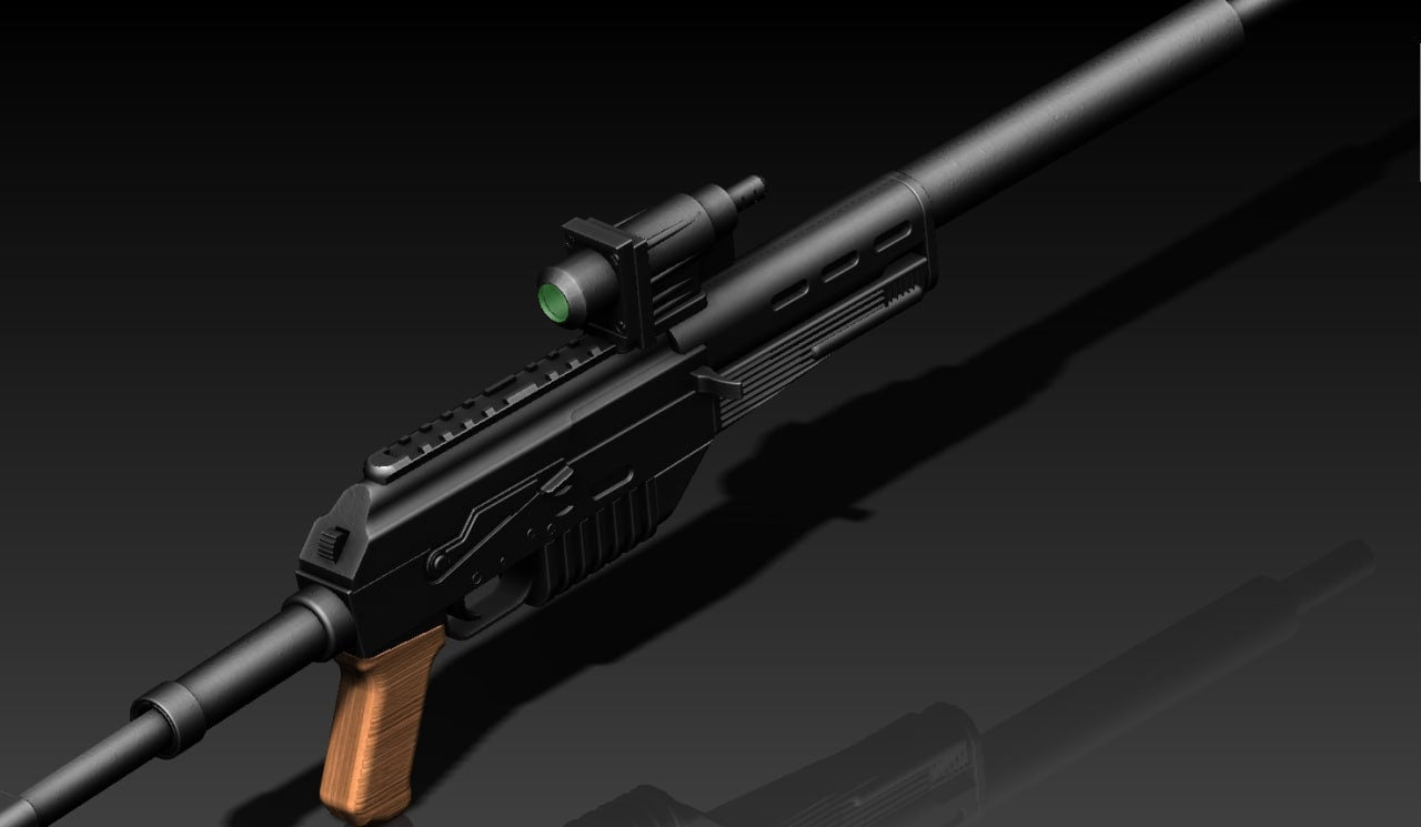 tactical blaster  3D model STL file